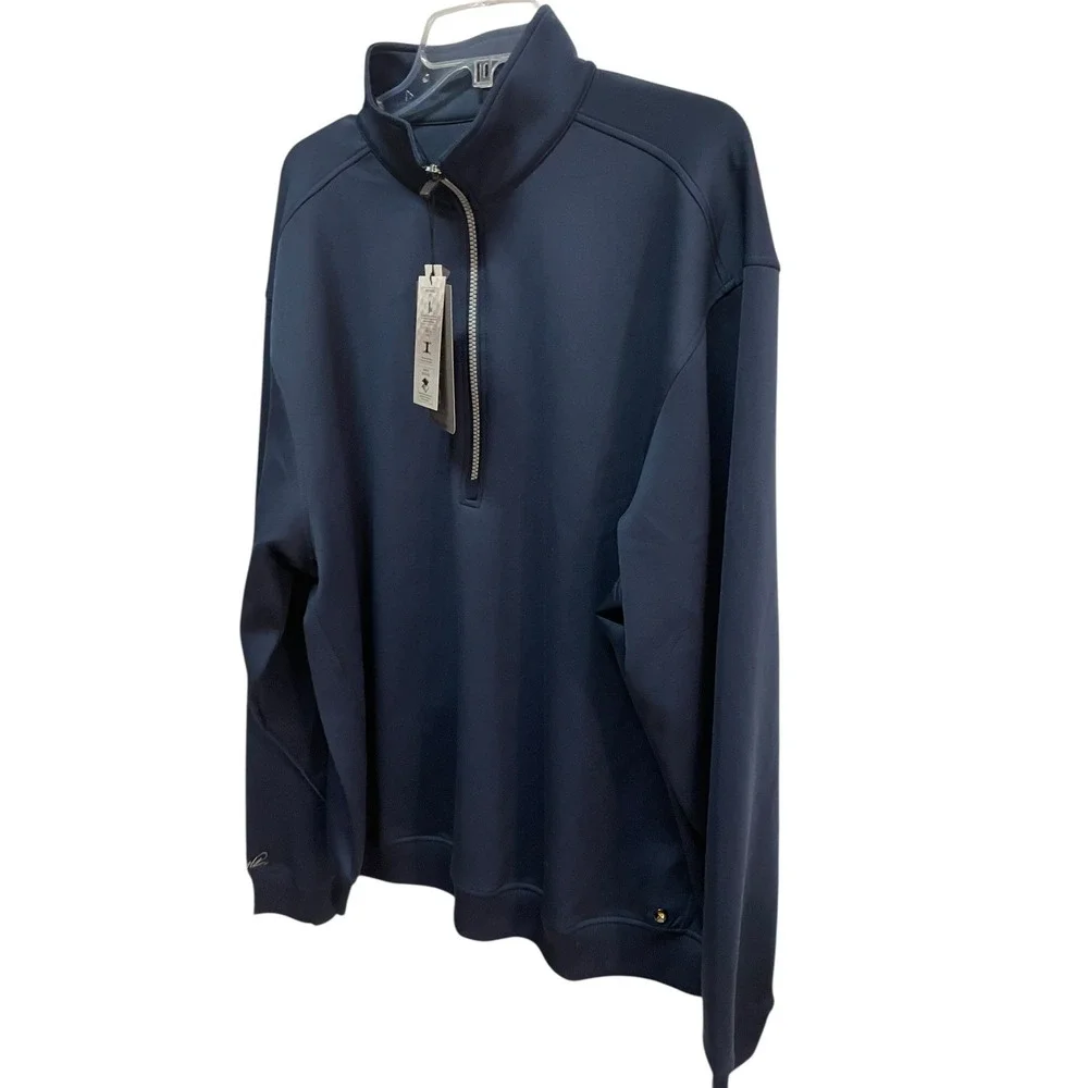 Arnold Palmer Turtle Hill 1/4 Zip‎ Golf Pullover Men's 2XL Blue NWT